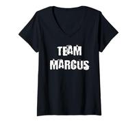 Donna Squadra Marcus Maglietta con Collo a V