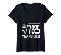 Donna Square Root of 7225 Maglietta 85 Anni 85° Compleanno Camicia Maglietta con Collo a V