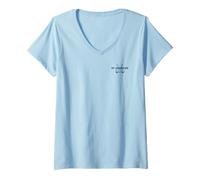 Donna St. Andrews Scozia Crossed Clubs e Pallina da Golf Navy Left Maglietta con Collo a V