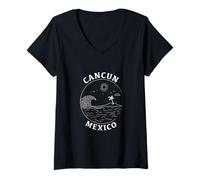 Donna St. Croix U.S.V.I. Isola Vergine Americana Souvenir Vacanza Maglietta con Collo a V