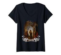 Donna St. John T-Shirt | Catholic Christian Pastor Archangels Maglietta con Collo a V