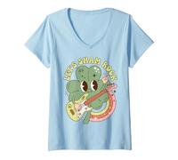 Donna St Patrick's Day Rock Music Sham Rocks Irish Pun Maglietta con Collo a V