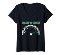 Donna St Patricks Day Ubriaco-O-Meter Maglietta con Collo a V