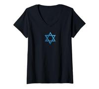 Donna Star of David - Seal of Solomon Maglietta con Collo a V
