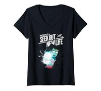 Donna Star Trek Lower Deck Seek out New Life Maglietta con Collo a V
