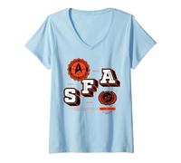 Donna Star Trek SFA Starfleet Academy EST. 2161 Ex Astris Scientia Maglietta con Collo a V