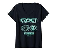 Donna Star Trek: The Next Generation Cadet Starfleet Academy Maglietta con Collo a V