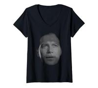 Donna Star Trek The Original Series Kirk Oversized Face Maglietta con Collo a V