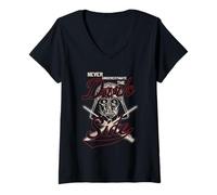 Donna Star Wars Darth Dark Side Maglietta con Collo a V