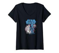 Donna Star Wars Darth Vader Stormtroopers Join The Dark Side Maglietta con Collo a V