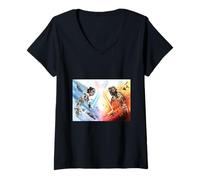 Donna Star Wars Episode IX Resistance vs First Order Maglietta con Collo a V