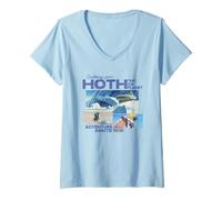 Donna Star Wars Greetings from Hoth Maglietta con Collo a V