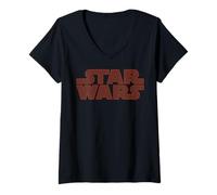Donna Star Wars Join The Dark Side Logo Fill Maglietta con Collo a V