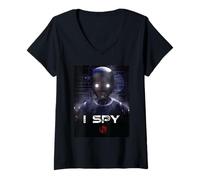 Donna Star Wars K-2SO "I Spy" KX Droid Andor Season 2 & Rogue One Maglietta con Collo a V