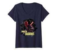 Donna Star Wars Maul Shadow Lord from The Shadows Maul Reaches Maglietta con Collo a V