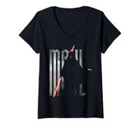 Donna Star Wars Maul Shadow Lord Sith Lord Hidden in The Shadows Maglietta con Collo a V