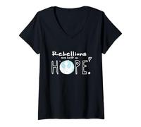 Donna Star Wars "Rebellions are Built on Hope" Rogue One + Andor Maglietta con Collo a V