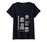 Donna Star Wars: The Mandalorian And Grogu Loyal Imperial Troopers Maglietta con Collo a V