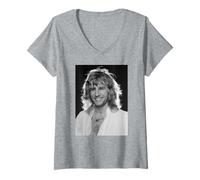 Donna Status Quo Chitarrista ritmico Rick Parfitt 1979 Maglietta con Collo a V