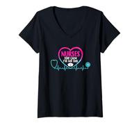 Donna Stay Calm Ive Got This Nurse Life Stetoscopio Nursing RN LPN Maglietta con Collo a V