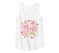 Donna Stella marina pastello conchiglie margherite cuori e fiocchi carino estate Canotta