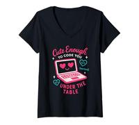 Donna STEM Girl Women in Science Scienziato Sassy Smart è Sexy Maglietta con Collo a V