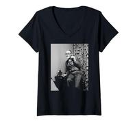 Donna Steptoe E Figlio Attore Wilfrid Brambell 1970 Maglietta con Collo a V