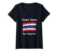 Donna Stessa Stessa ma diversa Thailandia Travel Tee Maglietta con Collo a V