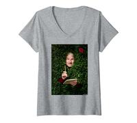 Donna Steve Martin Aerei Treni E Automobili Michael Grecco Maglietta con Collo a V