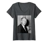 Donna Steve McQueen Magnifico Pilota Moto Sette Attori Maglietta con Collo a V