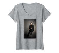 Donna Steven Spielberg Jaws E.T. Direttore di Michael Grecco Maglietta con Collo a V