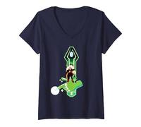 Donna Steven Universe Peridot And Jasper Maglietta con Collo a V, Navy, S