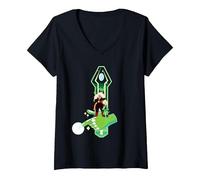 Donna Steven Universe Peridot And Jasper Maglietta con Collo a V, Nero, XXL