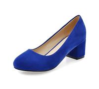 Donna Stiletto Tacco a spillo Altezza 6 cm Scarpa Tacco Confortevole Sexy Stiletto Matrimonio Sera Lavoro, Blu 3., 37 EU