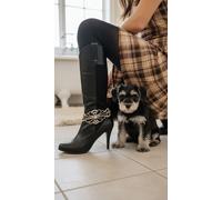 Donna Stivale Braccialetti Oro Metallo Catena Cavigliera Scarpe Bling Fiore