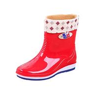 Donna Stivaletti Pioggia Impermeabili Chelsea Boots con Suola Antiscivolo Stivali da Giardino In Gomma Lavoro Leggeri e Resistenti per Esterni, Cortile