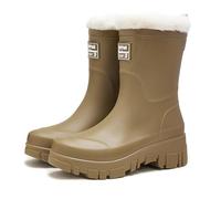 Donna Stivaletti Pioggia Impermeabili Chelsea Boots Slip On Stivali da Giardino Esterno Con Comfort Ultimi Antivento per Esterni Giardinaggio Leggeri Scarpe Giardiniere