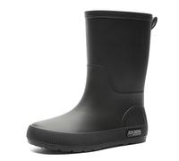 Donna Stivaletti Pioggia Moda Antivento Stivali da Alla Caviglia Giardino Impermeabili Di Gomma Con Tacco Basso Antiscivolo Scarpe per Esterni