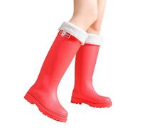 Donna Stivaletti Pioggia Scarpe da Giardino per Donne con Suola Antiscivolo Esterno Comfort Ultimi Stivali Robusta Chelsea Impermeabili Esterni