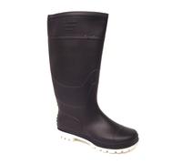 Donna Stivali di Gomma Gamba Lunga Neve Cadente Slip On Blu Taglia UK
