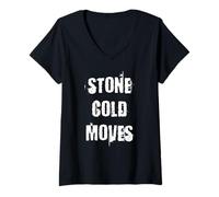 Donna Stone Cold Moves Maglietta con Collo a V