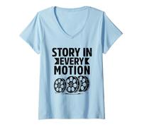 Donna Storia in ogni animazione animazione Schizzo Animare Storytelling Maglietta con Collo a V