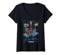 Donna Stranger Things Bathtub Maglietta con Collo a V