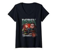Donna Stranger Things Derek Homage Maglietta con Collo a V