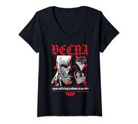 Donna Stranger Things Vecna Henry Creel Gothic Suffering Citazione Maglietta con Collo a V