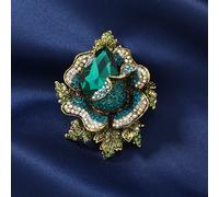 Donna Strass Floreale Spilla Accessorio Cristallo Bouquet per Cappotto Pin Decor