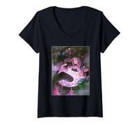 Donna Strega della Sirena Profonda Calderone Enchanted Bath Maglietta con Collo a V