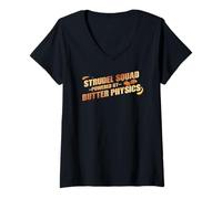 Donna Strudel Squad Powered BY Butter Physics Maglietta con Collo a V