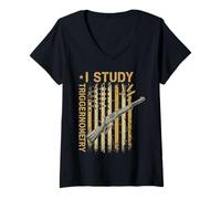 Donna Studio Grafico del Secondo emendamento della triggernometria per i Diritti delle Armi Maglietta con Collo a V