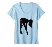 Donna Stufo di Tutto e Non Importa Cosa Pensi Maglietta con Collo a V